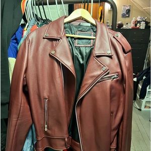 Zara Leather moto jacket
